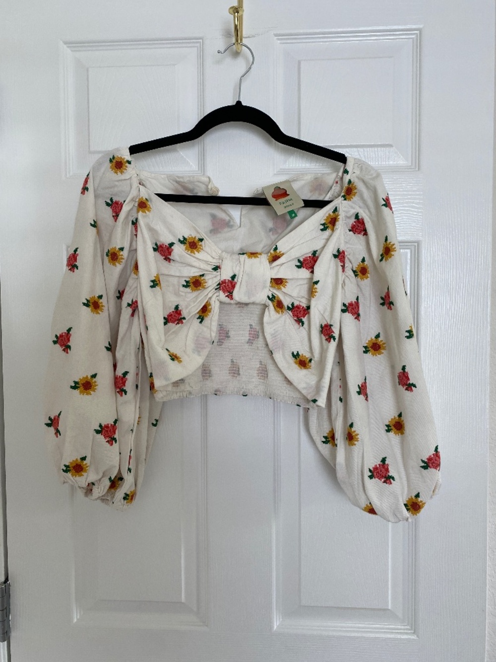 Anthropologie Farm Rio Crop Top M